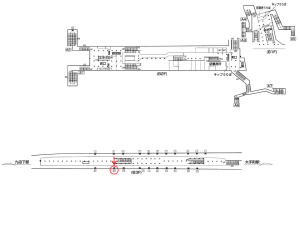 東京メトロ／神保町駅／半蔵門線／№20駅看板・駅広告、位置図