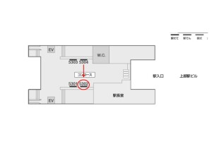 京成　公津の杜駅／／№5302駅看板・駅広告、位置図