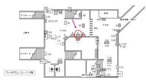 JR/龍ケ崎市駅/コンコース/№5駅看板・駅広告、位置図