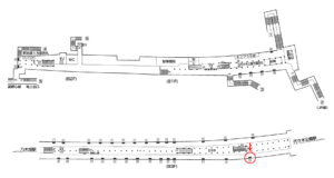 東京メトロ／明治神宮前〈原宿〉駅／千代田線／№15駅看板・駅広告、位置図