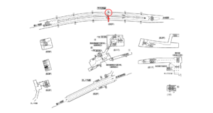 東京メトロ／国会議事堂前駅／千代田線／№4駅看板・駅広告、位置図