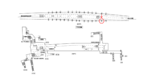 東京メトロ／霞ヶ関駅／千代田線／№16駅看板・駅広告、位置図