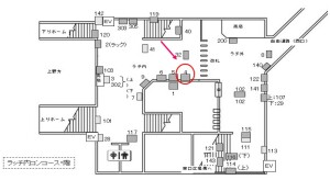 JR/龍ケ崎市駅/コンコース/№4駅看板・駅広告、位置図