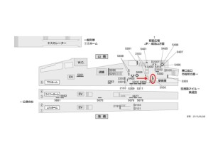 京成　成田駅／／№2301駅看板・駅広告、位置図