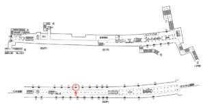 東京メトロ／明治神宮前〈原宿〉駅／千代田線／№6駅看板・駅広告、位置図