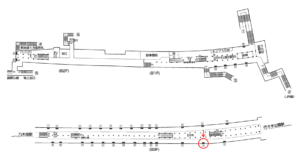 東京メトロ／明治神宮前〈原宿〉駅／千代田線／№16駅看板・駅広告、位置図
