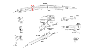 東京メトロ／国会議事堂前駅／千代田線／№2駅看板・駅広告、位置図