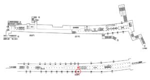 東京メトロ／明治神宮前〈原宿〉駅／千代田線／№18駅看板・駅広告、位置図