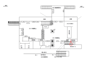 JR／川口駅／本屋東口／№246駅看板・駅広告、位置図