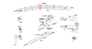 東京メトロ／国会議事堂前駅／千代田線／№3駅看板・駅広告、位置図