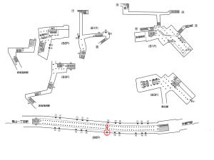 東京メトロ／永田町駅／半蔵門線／№19駅看板・駅広告、位置図