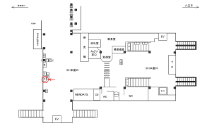 JR／相模原駅／本屋口／№14駅看板・駅広告、位置図