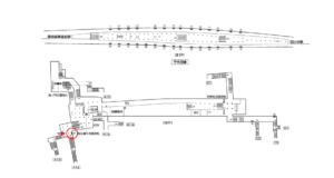 東京メトロ／霞ヶ関駅／千代田線／№30駅看板・駅広告、位置図
