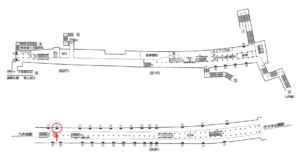 東京メトロ／明治神宮前〈原宿〉駅／千代田線／№2駅看板・駅広告、位置図