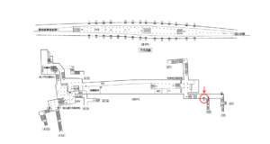 東京メトロ／霞ヶ関駅／千代田線／№32駅看板・駅広告、位置図