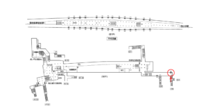 東京メトロ／霞ヶ関駅／千代田線／№701駅看板・駅広告、位置図