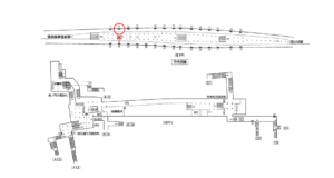 東京メトロ／霞ヶ関駅／千代田線／№2駅看板・駅広告、位置図