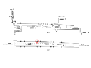 東京メトロ／錦糸町駅／半蔵門線／№3駅看板・駅広告、位置図