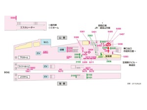 京成　成田駅／／№5406駅看板・駅広告、位置図