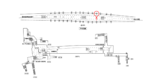 東京メトロ／霞ヶ関駅／千代田線／№11駅看板・駅広告、位置図