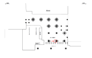 JR／秋葉原駅／本屋口／№82駅看板・駅広告、位置図