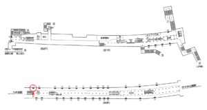 東京メトロ／明治神宮前〈原宿〉駅／千代田線／№1駅看板・駅広告、位置図