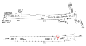 東京メトロ／明治神宮前〈原宿〉駅／千代田線／№13駅看板・駅広告、位置図