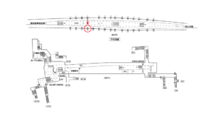 東京メトロ／霞ヶ関駅／千代田線／№26駅看板・駅広告、位置図