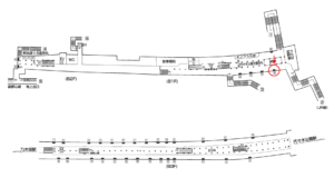 東京メトロ／明治神宮前〈原宿〉駅／千代田線／№25駅看板・駅広告、位置図