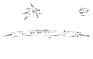 東京メトロ／代々木公園駅／千代田線／№2駅看板・駅広告、位置図