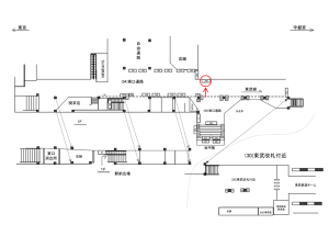 JR／大宮駅／東口通路／№246駅看板・駅広告、位置図