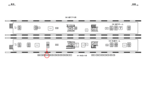 JR／吉祥寺駅／快速上り前／№102駅看板・駅広告、位置図