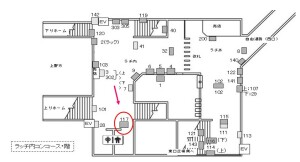 JR/龍ケ崎市駅/コンコース/№117駅看板・駅広告、位置図