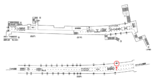 東京メトロ／明治神宮前〈原宿〉駅／千代田線／№14駅看板・駅広告、位置図
