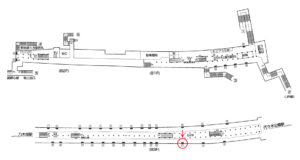 東京メトロ／明治神宮前〈原宿〉駅／千代田線／№17駅看板・駅広告、位置図