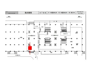 JR／海浜幕張駅／海浜幕張 改札外フロア広告CC№CC駅臨時広告・駅広告、位置図