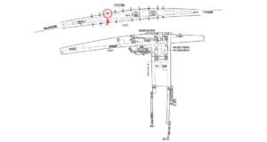 東京メトロ／表参道駅／千代田線／№12駅看板・駅広告、位置図
