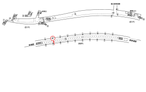 東京メトロ／乃木坂駅／千代田線／№2駅看板・駅広告、位置図