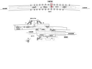 東京メトロ／青山一丁目駅／半蔵門線／№8駅看板・駅広告、位置図