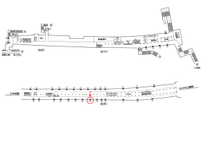 東京メトロ／明治神宮前〈原宿〉駅／千代田線／№28駅看板・駅広告、位置図