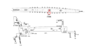 東京メトロ／霞ヶ関駅／千代田線／№21駅看板・駅広告、位置図
