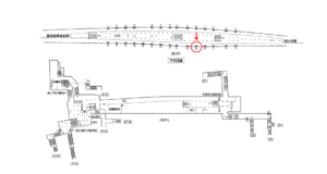 東京メトロ／霞ヶ関駅／千代田線／№19駅看板・駅広告、位置図
