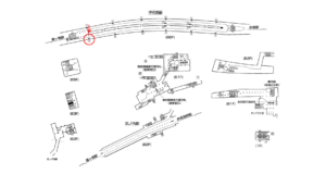 東京メトロ／国会議事堂前駅／千代田線／№14駅看板・駅広告、位置図