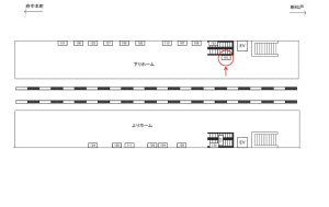 JR／東浦和駅／ホーム／№101駅看板・駅広告、位置図