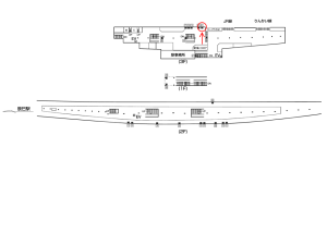 東京メトロ／新木場駅／有楽町線／№21駅看板・駅広告、位置図