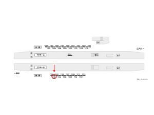 京成　小岩駅／／№1102駅看板・駅広告、位置図