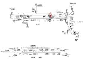 東京メトロ／飯田橋駅／有楽町線／№30駅看板・駅広告、位置図
