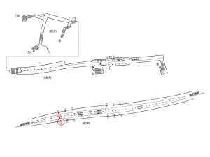 東京メトロ／江戸川橋駅／有楽町線／№12駅看板・駅広告、位置図