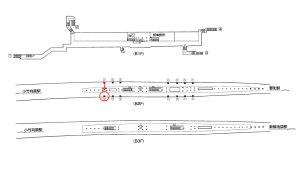 東京メトロ／千川駅／有楽町線／№14駅看板・駅広告、位置図