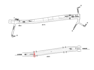東京メトロ／桜田門駅／有楽町線／№16駅看板・駅広告、位置図